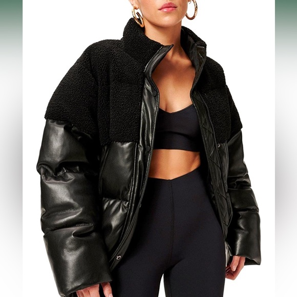 Good American cacoon Sherpa puffer - Picture 1 of 3